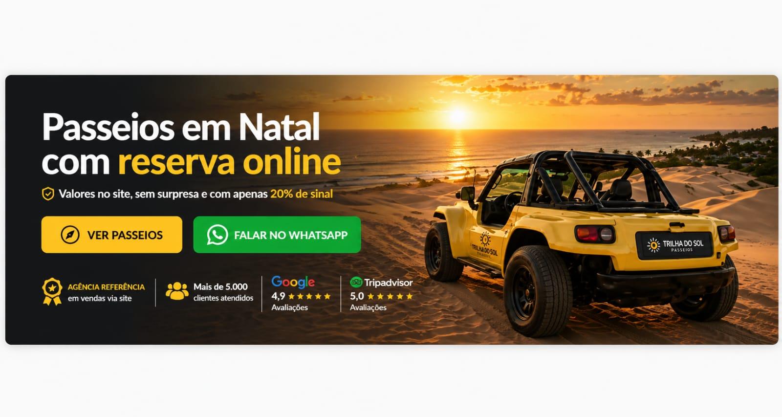 Escolha seus passeios em Natal 
