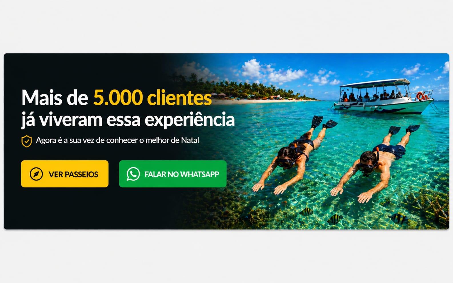 Piscinas Naturais com águas cristalinas 