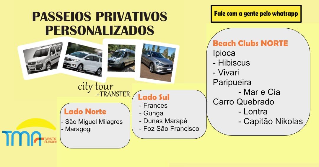 Passeios PrivativosTMA Turismo Alagoas